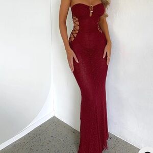 Lace bandeau dress from outcast